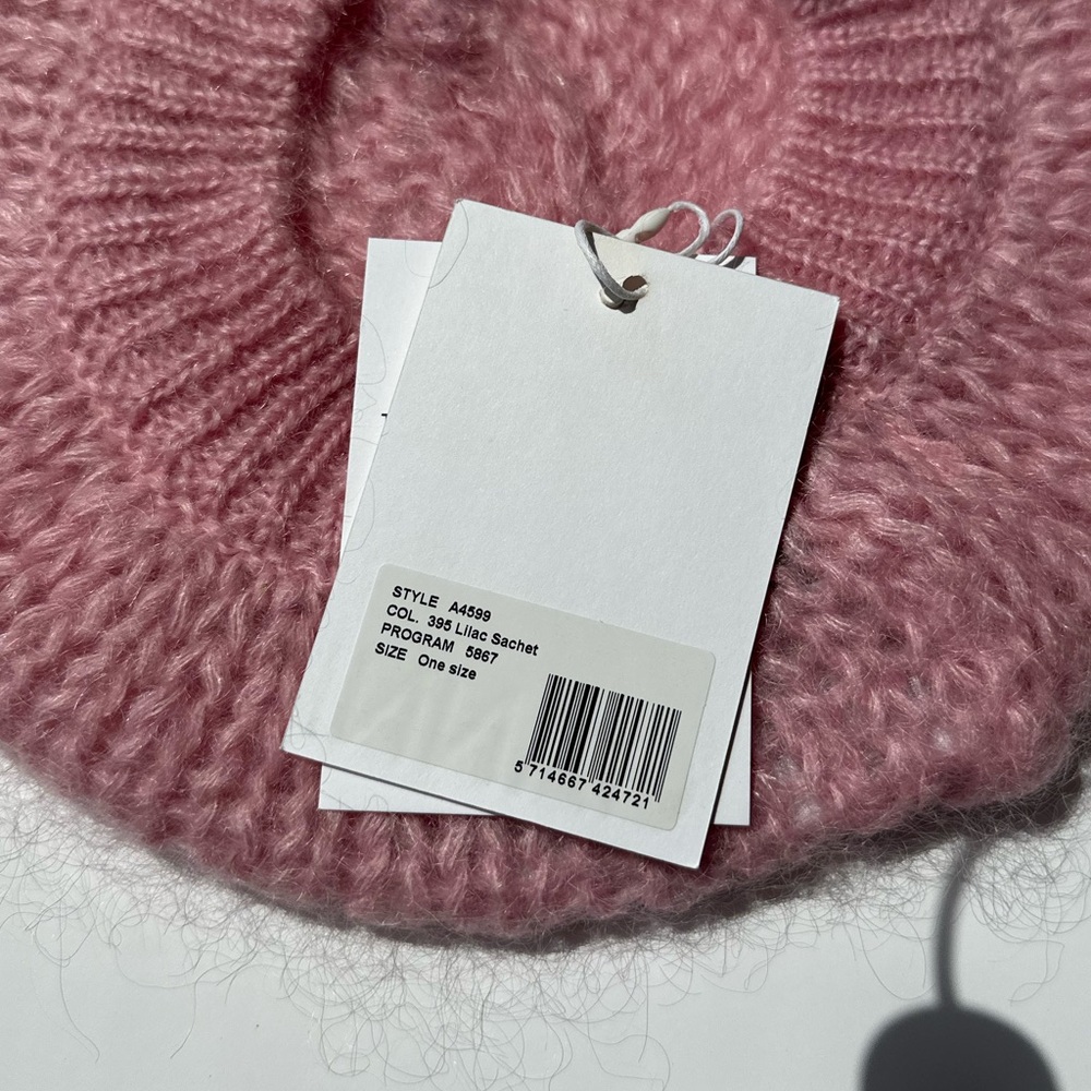 Ganni Soft Pink Knit Hat - Picture 4 of 5